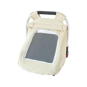 Mềm mại và thoải mái Nôi trẻ em bìa với cửa sổ thoáng khí màu trơn an toàn ghế hộp bảo vệ cho du lịch