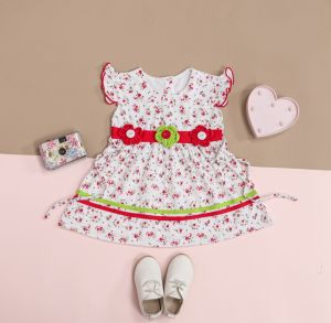 Dress Bayi Perempuan Motif Bunga Bunga untuk Anak 6-18 Bulan Free Celana Dalam Bayi Murah Terjangkau / Dress Baby Gaun Bayi Bahan Katun / Bisa COD Bayar di Tempat