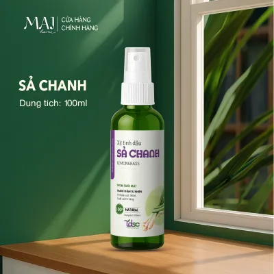 Chai Xịt Tinh Dầu Sả Chanh Nguyên Chất Thơm Phòng Đuổi Muỗi TINHDAUSACHANH 100/500ml Tinh Dầu Sả Xịt Phòng Khử Mùi