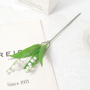 1PC Artificial Lily Valley Flower Bouquet Home Wedding Party Decoration Fake Flowers Brides Bouquet Table Vase Accessories