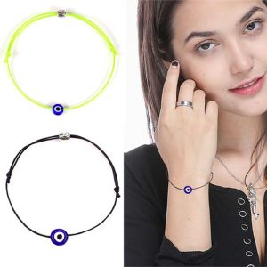 DISKAS Family Thin Red Color Rope Adjustable Length Handmade Lucky goods Amulet Braided String Rope Bangles Jewelry Bracelets