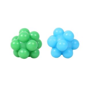 MADEWITH Chống cắn Đồ chơi nhai cho mèo Độ đàn hồi cao Chất liệu silicon Bóng nảy Bền bỉ Hình dạng đa giác Đồ chơi tương tác cho mèo Huấn luyện chơi