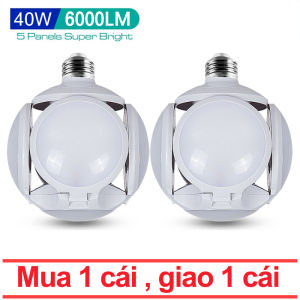 (mua 1 tặng 1)40W không nhấp nháy Bóng Đá UFO đèn E27 lampara AC 85V-265V có thể gập lại bóng đèn LED