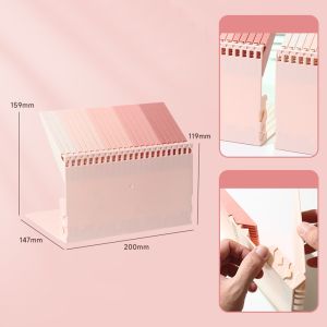 ANBIHE High Quality Piano Key Bookend Gradient Color Thickened Organ Book Stand INS Desk Book Holder Bookshelf