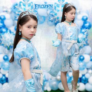 ชุดไทยเด็ก ชุดไทยเจ้าหญิง สโนว์ไวท์ ราพันเซล เอลซ่า ชุดไทยเด็กไปโรงเรียน น่ารัก Princess Thai Costume Girl Elsa Snow white Rapunzel ชุดเจ้าหญิง