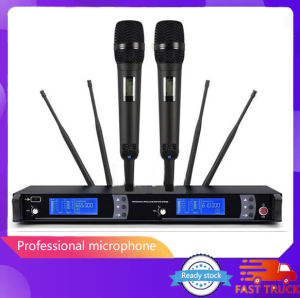 SKM9000 wireless microphone 2 handheld 200M receiving distance 4 antennas KTV  karaoke Mikrofon