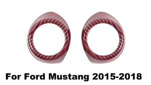 OnlyF U ABS Carbon Fiber Interior A Pillar Door Audio Stereo Speaker Decoration Cover For Ford Mustang 2015 2016 2017 2018 Up 6B2Z9