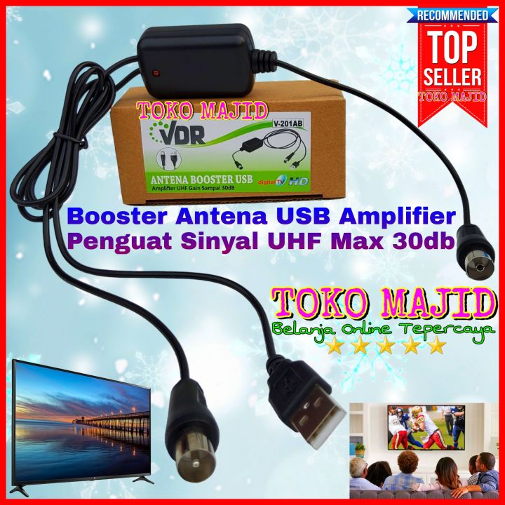 VDR BOOSTER Antena untuk Siaran TV Digital TV Analog TV Tabung USB