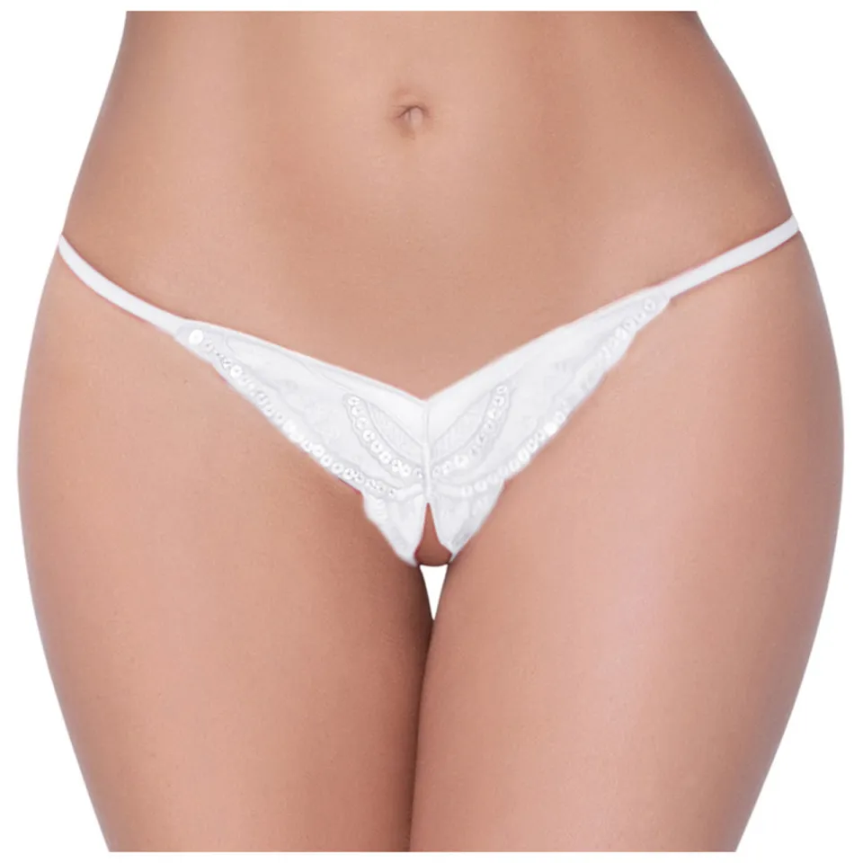 Buy Ladies Transparent Open Cut Embroidery can Adjust Women's Sexy