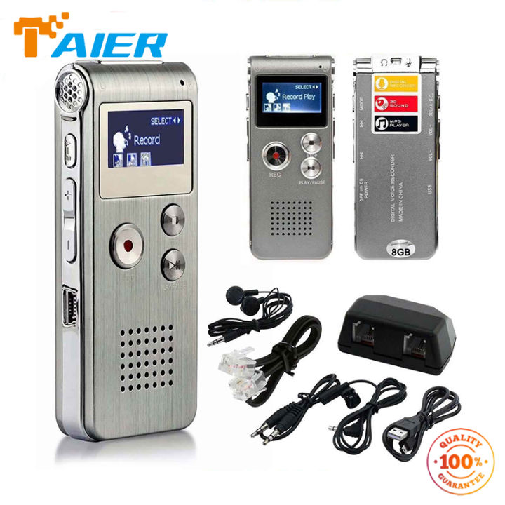 ⚡⚡ 100%authentic Ready Stock! Voice Record Mini 8GB Digital Sound Audio ...