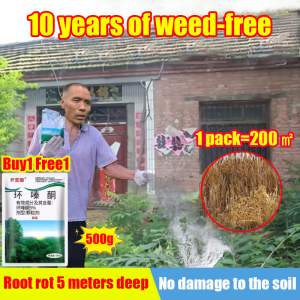 10 years of weed-free racun rumput paling kuat murah 1 pack=200㎡ racun rumput paling kuat cepat mati 500g Root rot 5 meters deep racun rumput mati akar No damage to the soil ameron Racun rumput sambau weed killer grass killer 环嗪酮除草剂