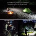 5 LED Headlamp Flashlight Super Bright USB Rechargeable Waterproof Head-Mounted Light Outdoor Emergencies and Work Projects. 