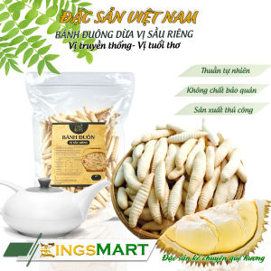 [Ăn là Ghiền] Bánh đuôn dừa sầu riêng - Thương hiệu LÒ BÁNH THANH TÂM - Đặc sản miền Tây - Túi 500g - Kingsmart