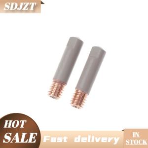 SDJZT 2 cái bộ 15ak hàn liên hệ với lời khuyên lớp phủ mới bảo vệ 25mm M6 khí vòi phun tip 0.8mm-1mm MIG Hàn torche hàn các bộ phận công cụ