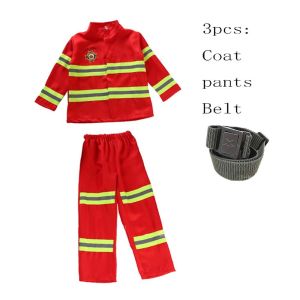 【Manila Ship】Kids Sam Fireman Costume Uniform Cosplay Children Clothing Boy Girl Party Birthday Party Gift