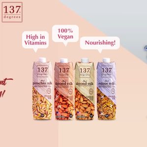 137 Degrees Almond Milk Unsweetened (3 x 180ml)