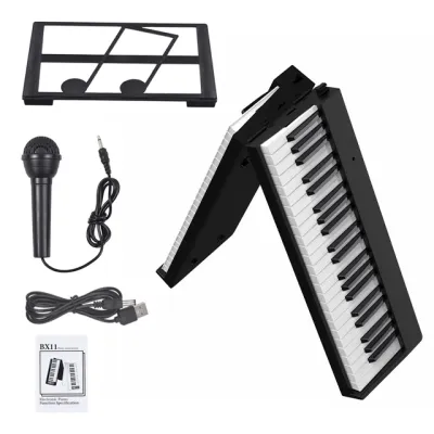 เปียโนไฟฟ้า เปียโนไฟฟ้าอัจฉริยะ 61/88 คีย์ เปียโนพับได้ Full Size Portable Piano Keyboard เหมาะสำหรับผู้เริ่มBP-887