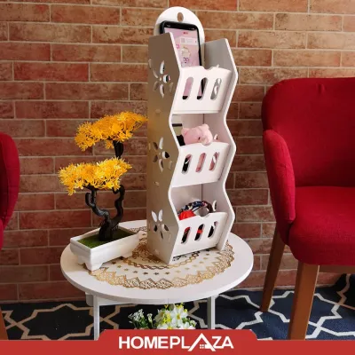 Three Layer Rak Dekorasi Dinding Storage Decorative Rack Shabby Chic Rak Kosmetik Remote dll
