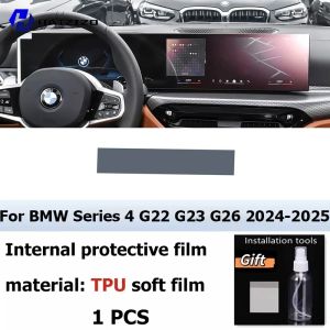 kkmf For BMW Series 4 G22 G23 G26 2024-2025  Automotive interior center console protection sticker LCD display matte TPU 9R3H1