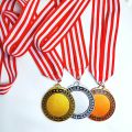 Medali Warna Emas Perak Perunggu Plus Tali Merah Putih Medalion Mendali Custom Gold Silver Bronze Penghargaan Lomba Kejuaraan Olimpiade Hadiah Wisuda Souvenir Acrylic Akrilik 100% Bahan Resin. 