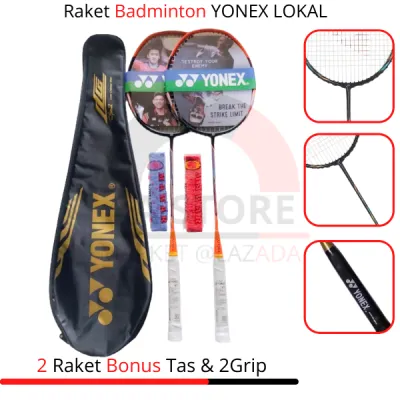 ( BONUS TAS & GRIP ) RAKET BADMINTON YONEX PAKET MURAH ISI2 RAKET TAS DAN GRIP