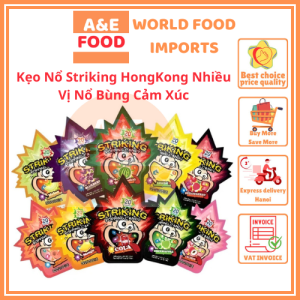 Kẹo nổ Striking Hongkong nhiều vị gói 138g