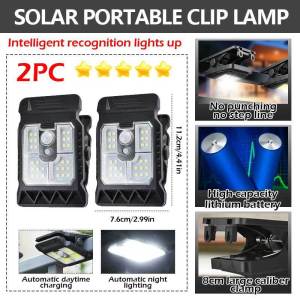 New Upgraded Intelligent Sensing Solar Clip Lamp Outdoor Courtyard Lamp Garden Lighting Solar Wall Lamp