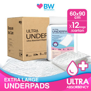 BW - Adult Ultra Absorbent Underpads (12 Bags/CTN Size XL 60x90 cm)
