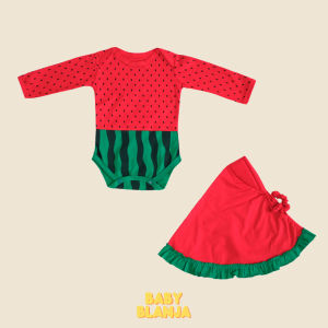 Jumper Gamis Bayi Perempuan 3 9 Bulan Fruity Set