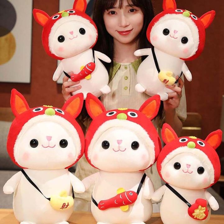 SDASDSF Cute Kawaii Animal Dolls Year of the Rabbit Rabbit Cosplay Home ...