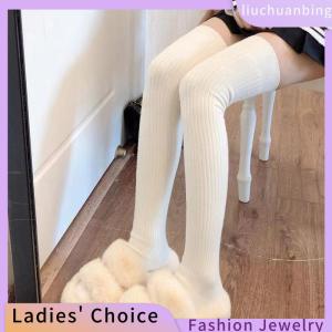 [COD] liuchuanbing Jewellery 1Pair New Women Winter Warm Thicken Thermal High Stockings Soft Casual Solid Color Thigh Stockings Home Snow Boots Floor Knee Socks