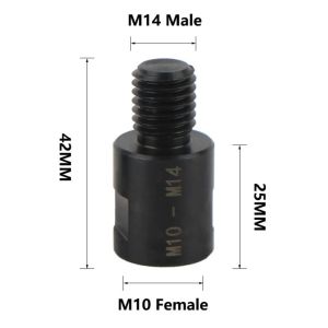 DLC03 5/8-11 Thread Angle Grinder Adapter Multi-purpose M 14 To M 10 Grinder Conversion Adapter Shaft Connector Adaptive Shaft Thread Conversion Adapter Diamond Core Drill