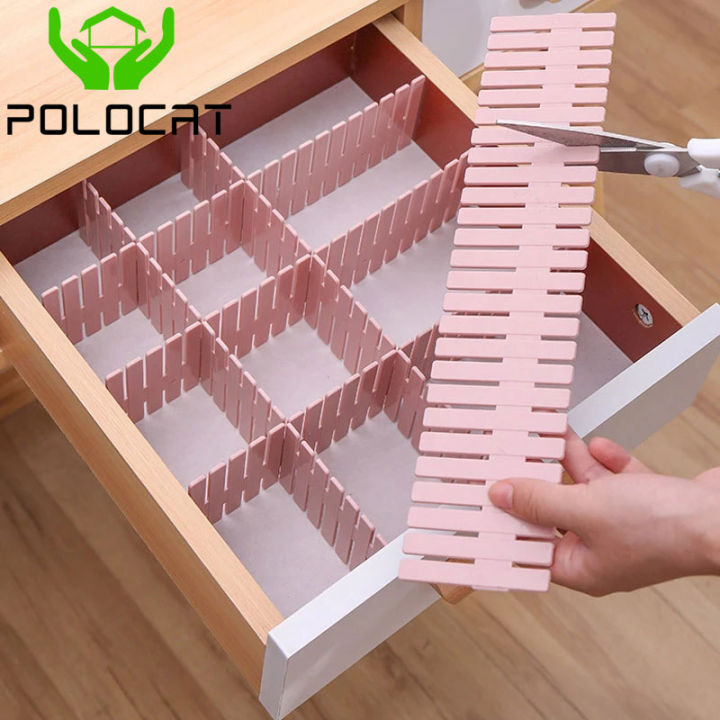 12PCS Free Combination Plastic Drawer Dividers Organizer