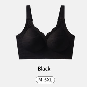 M-5XL Plus Size Women Bra for 40-120kg Ultra-thin Push Up Prevent Sagging No Steel Ring Large Size Breathable Hole Cup Underwear