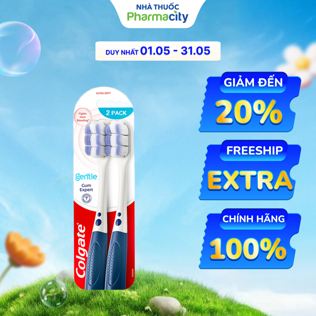 Bộ Đôi Bàn Chải Đánh Răng COLGATE Gum Expert
