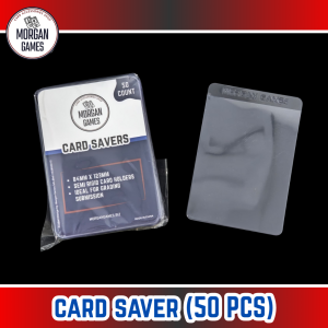 【Morgan Games】[Ready Stock] 50 Pieces Card Saver Semi Rigid Card Holder | 35PT半刚性PSA评级卡套 for TCG