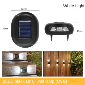 LED Solar Wall Light Outdoor Waterproof Solar Lamp Fence Deck Garden Patio Pathway Stair Street Landscape Balcony Decoration