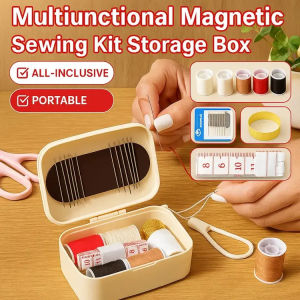 多功能磁吸式针线收纳盒 Home Portable Hand Sewing Toolkit Travel Sewing Organizer  Home Tailoring Essentials Portable Needle Case DIY Sewing Tools Compact Design Multi-Functional Emergency Repair
