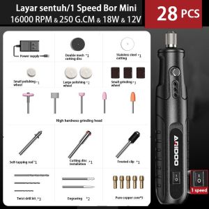 【SKIT SG】25000RPM-Mini Cordless Drill Power Tools Electric 12V Drill Grinder Grinding Accessories Set Wireless Precision Handheld Engraving Pen For For Jewelry Pearl Glass Wood Cutting Grinding Polishing Available in Plug In / Charging Rechargeable Model