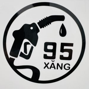 Tem biểu tượng xăng 95 dầu Diesel cho xe ô tô
