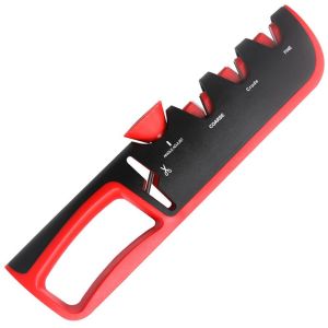 4 in 1 Kitchen Knife Sharpener - 3-Stage Knife Sharpening Tool Scissors sharpener Quick Sharp