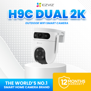 EZVIZ H9c DUAL 2K & 2K Dual Lens outdoor pan and tilt cctv camera connect cellphone IP65 Weatherproof outdoor cctv camera wifi connect 360 Color Night Vision ip security cameras and Weatherproof Design cctv with audio and speaker