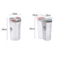 Hộp Đựng Hạt Chia Ngăn Trong Suốt 2500ml, Bảo Quản Thực Phẩm, Nhiều Ngăn Đựng Gia Vị,Đồ Khô, Ngũ Cốc.... 