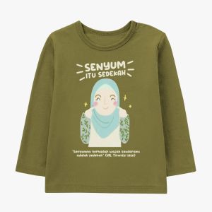 Kaos Anak Perempuan Lengan Panjang Edukasi Series Anak 1 - 14 Tahun
