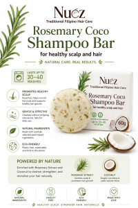 Nuez Naturals Rosemary Coco Shampoo Bar