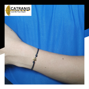CATRANIS 1Pcs Gelang Star Gold Double Slide Tali Korea Premium