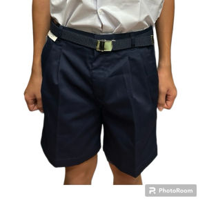 Seluar Pendek Anak Lelaki Pinggang Getah Nyaman untuk Sekolah Cina - Ukuran 19-34