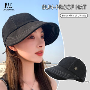 LouisWill Fashion Fisherman Hat Foldable Sun Visor Cap Cowboy Wide Brimmed Beach Cap Women Sun Cap Sun Protection Cap UV Protection for Summer Outdoor Travel