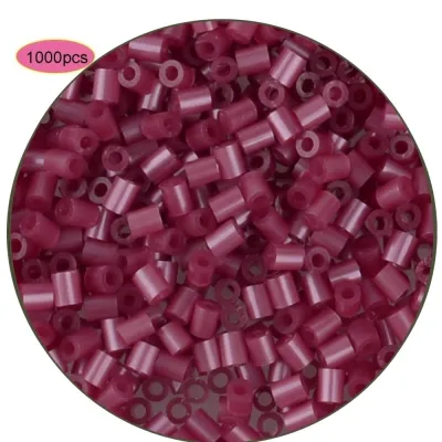 MXKJING MALL 1000pcs 2.6mm Mini Perler Hama Beads Premium Small Bean Miniature 3D Puzzle Beads Creative Handmade Craft Fused Beads Children Learning
