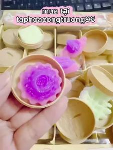 Hộp 24 squyshi mochi bánh bao xả stress có nhũ đồ chơi cho bé
